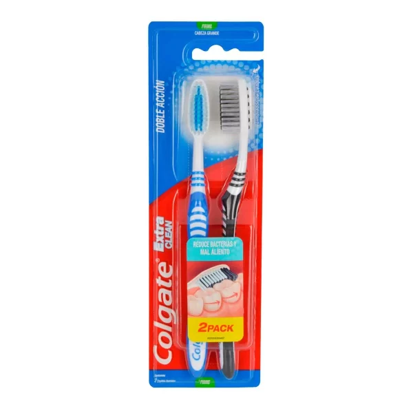 Cepillo dental colgate extra clean 2pz