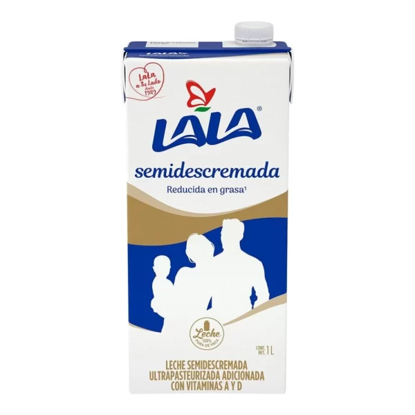 Leche Semidescrmada Lala Tetra 1L