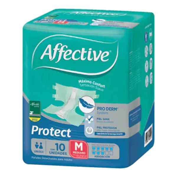 Pañal Affective Protect Mediano con 10 Piezas