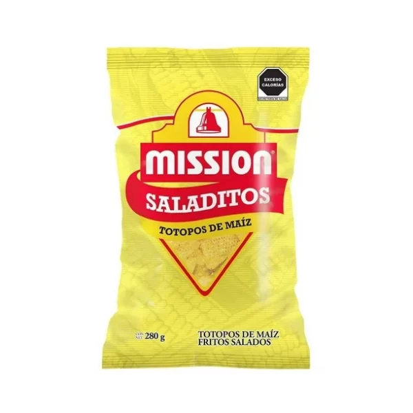 Totopos de maíz Mission saladitos 280 g