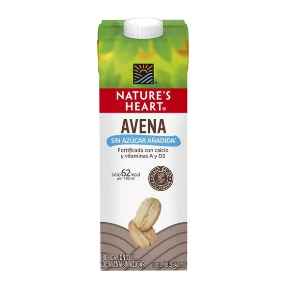 Bebida vegetal Nature's Heart de avena sin azúcar 946 ml