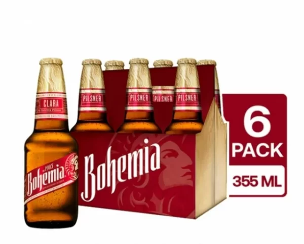 Six de Cerveza artesanal Bohemia clásica 6 botellas de 355 ml c/u