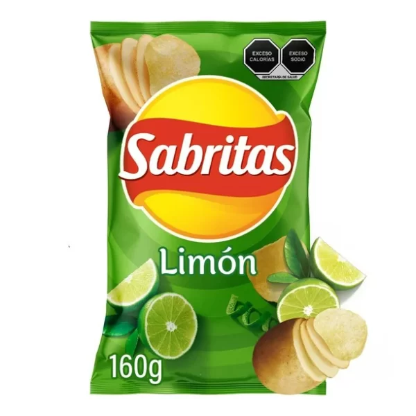 Papas fritas Sabritas limón 160 g