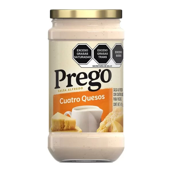 ⁠⁠Salsa Cuatro quesos Prego 411gr