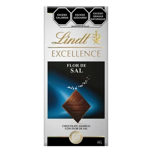 Chocolate amargo Lindt Excellence flor de sal 100 g