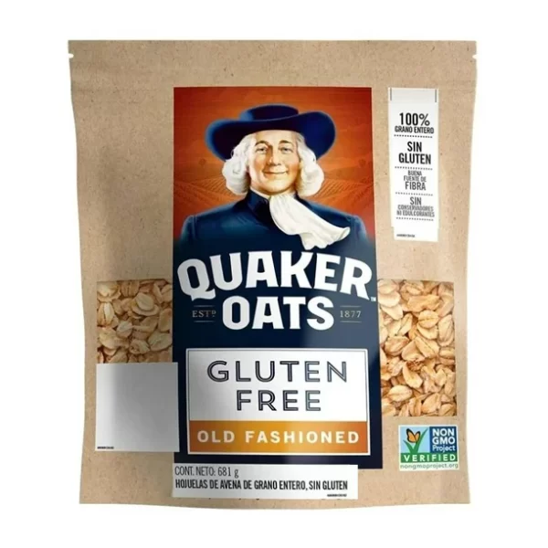 Hojuelas de avena Quaker Oats gluten free 681 g