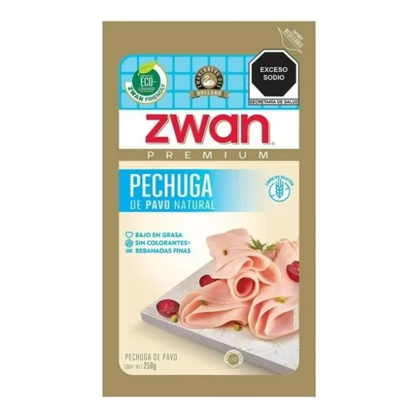 Pechuga de pavo Zwan premium natural 250 g