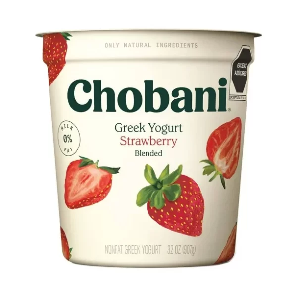 Yogurt Chobani estilo griego con fresa 907 g