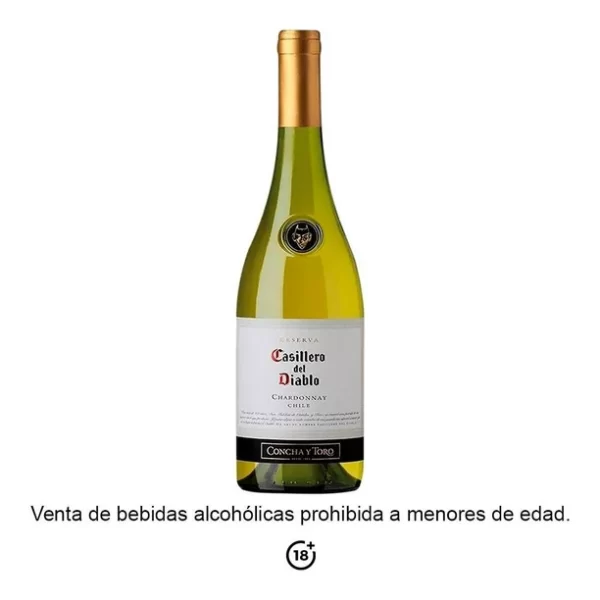 Vino Blanco Concha y Toro Casillero del Diablo Reserva Chardonnay 750 ml