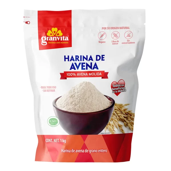 Harina De Avena Integral Granvita 1 kg