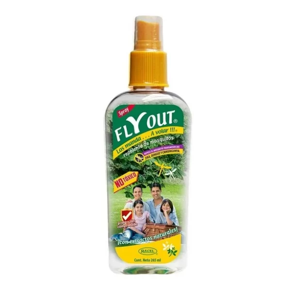 Repelente de insectos Fly Out ecológico con extractos naturales 265 ml