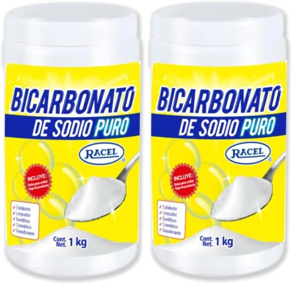 2 Botes De Bicarbonato De Sodio Racel de 1 Kg c/uno