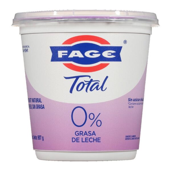 Yoghurt Fage griego sin grasa nautral 907 g