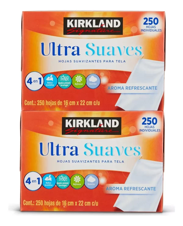 Toallas Para Secadora Suavizantes De Telas Kirkland 500 Hojas