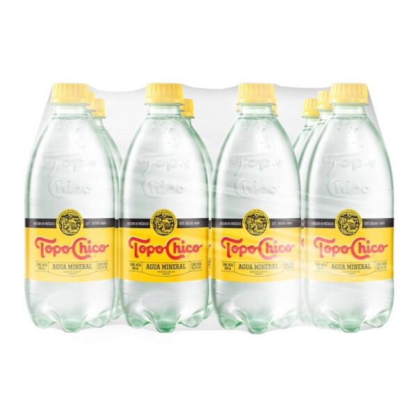 Agua Mineral Topo Chico 12 pzas de 600 ml c/u