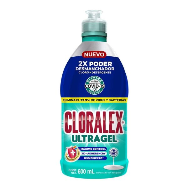 Blanqueador con detergente Cloralex Ultra Gel fórmula visible 600 ml