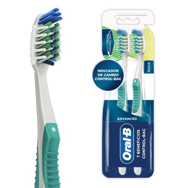 Cepillo Dental Oral-B Advance 7 Beneficios 2 Piezas