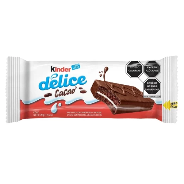 Pastelito Kinder Delice Chocolate 39G