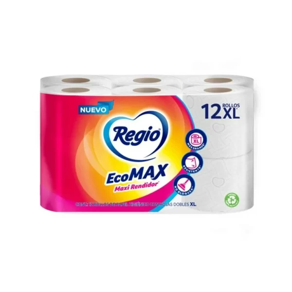 Papel Higiénico Regio de 12 rollos XL