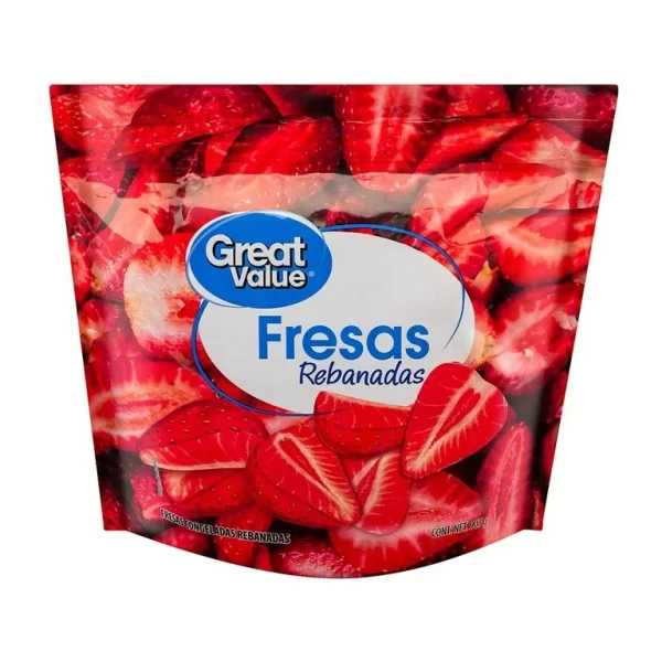 Fresas Great Value congeladas rebanadas 907 g