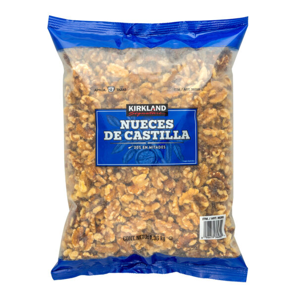 Nueces de castilla en mitades kirkland 1.36kg