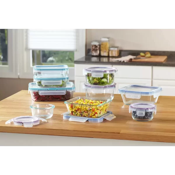 Snapware Pure Pyrex Glass, Juego de Recipientes de Vidrio, 18 piezas