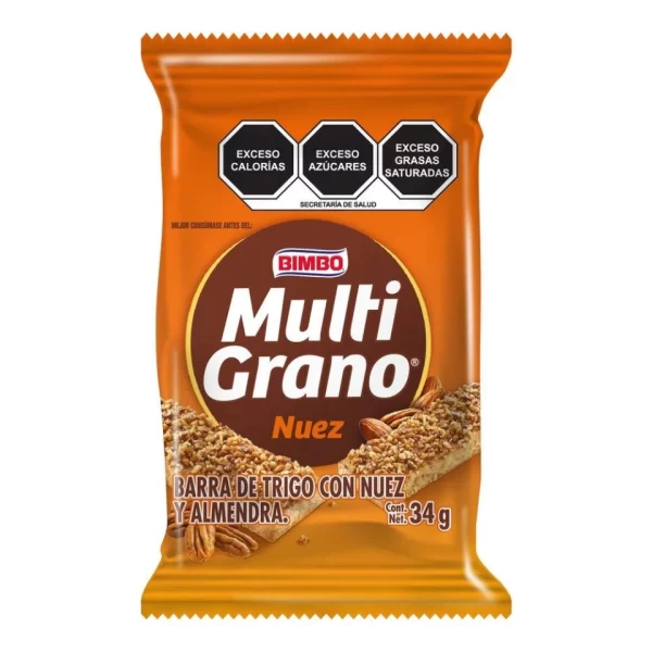 Barra Multigrano Nuez Bimbo 34gr