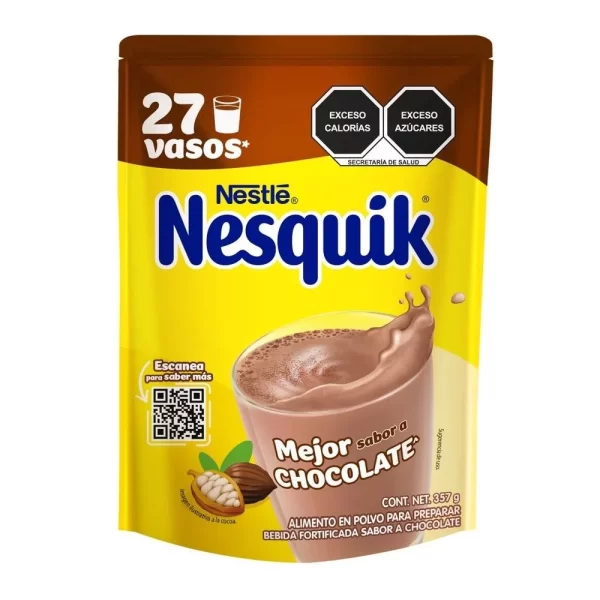 Bebida En Polvo Sabor Chocolate Nesquik 357 gramos