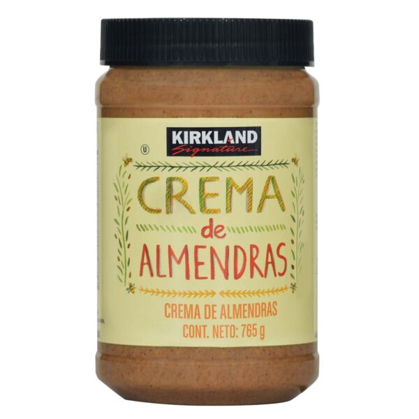 Crema de almendras kirkland 765g