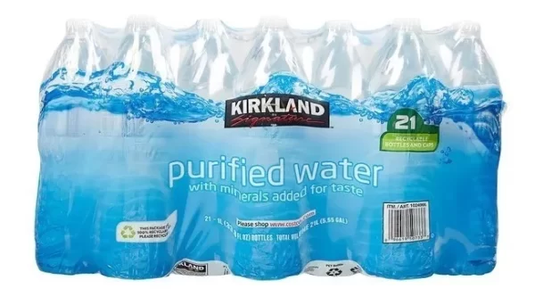 Agua Purificada Kirkland Signature 21 Piezas De 1 L Cada Una