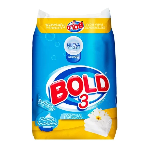 Detergente en Polvo Bold Aromas Primavera 850G