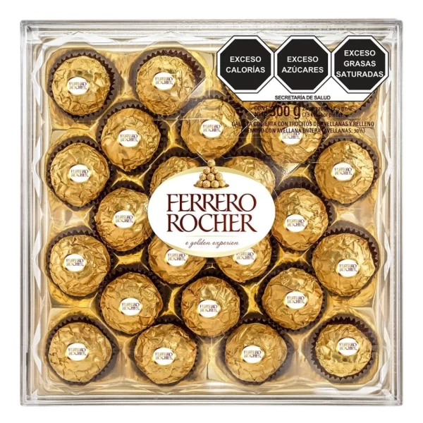 Dulce Chocolate Ferrero Rocher con 24 Piezas