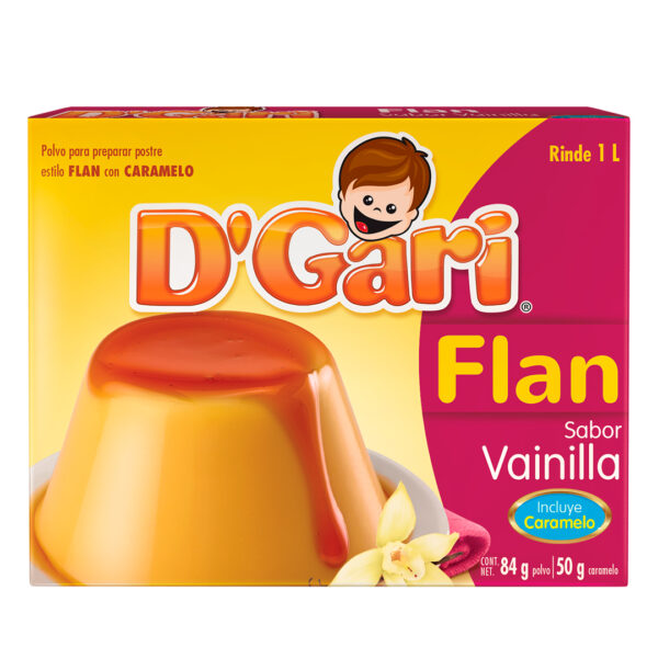 Flan Vainilla Caramelo Dgari 84gr