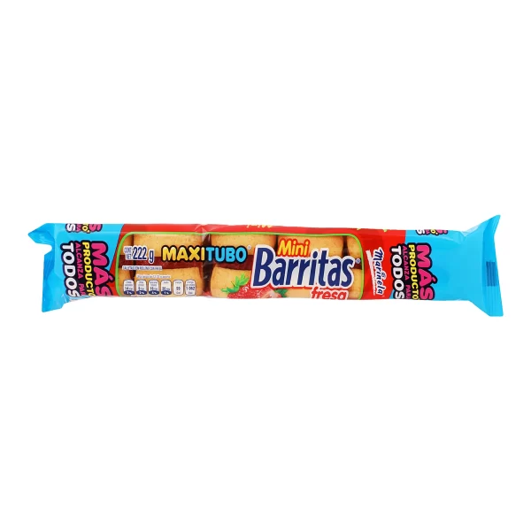 Galletas Barritas Mini Fresa Marinela 222 gramos