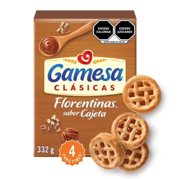 Galletas Florentinas Cajeta Gamesa 332 gramos