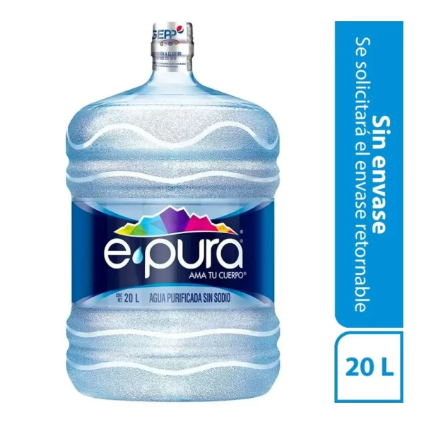 Garrafon con Agua Epura 20Lt