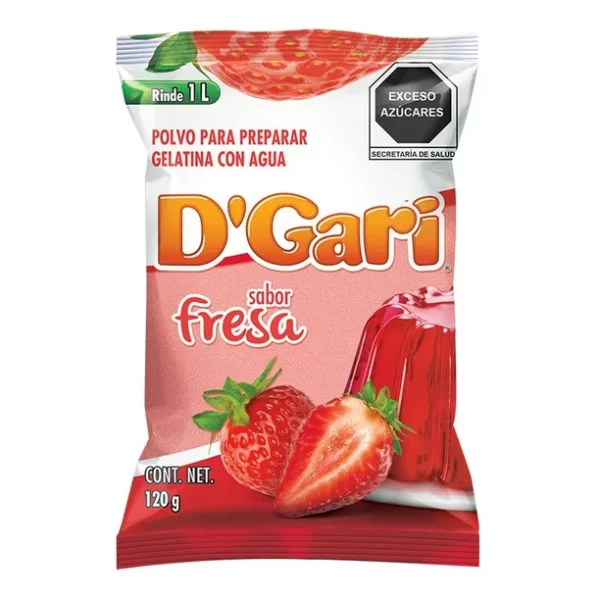 Gelatina D'gari fresa 120 g