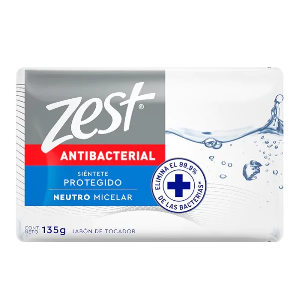 Jabon de Tocador Zest Neutro Antibacterial 135gr