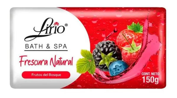 Jabon lirio frutos del bosque  150g