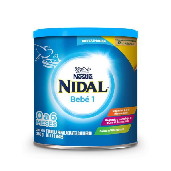 Leche Fórmula Infantil de 0-6 Meses Nidal 1 Lata 360g