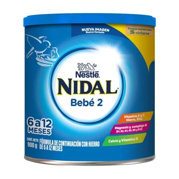 Leche Fórmula Infantil de 6-12 Meses Nidal 2 900 gramos