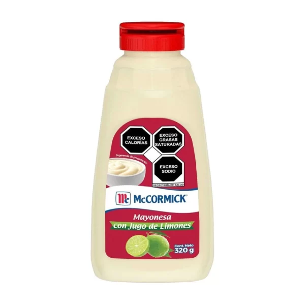 Mayonesa con Limón Squeeze Mccormick 320 gramos