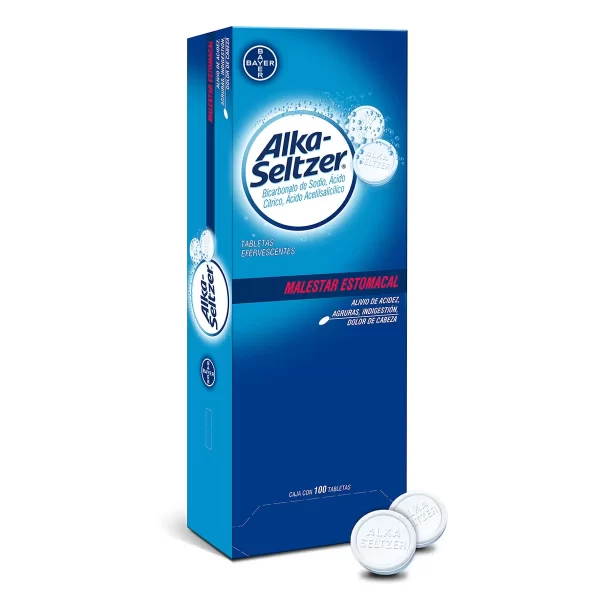 Medicamento Alka Seltzer con 100 Piezas