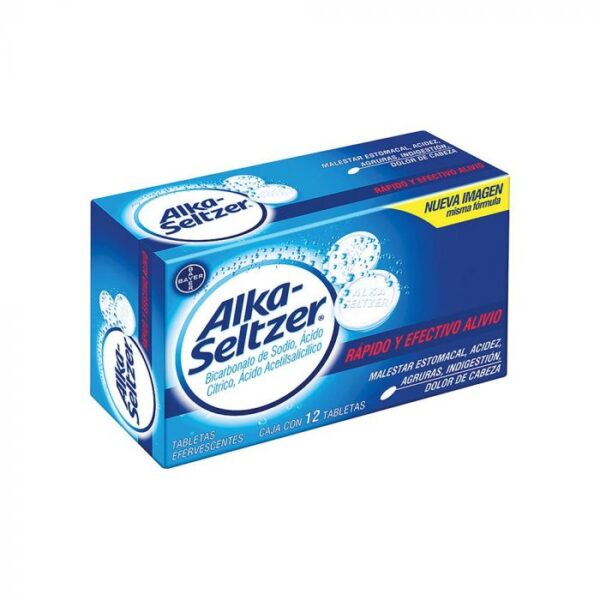 Medicamento Alka Seltzer con 12 Piezas