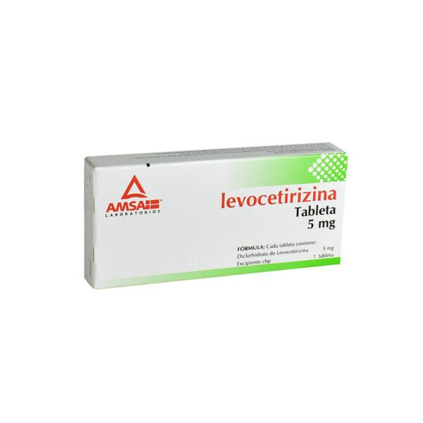 Medicamento Levocetirizina con 10 Tabletas de 5gr