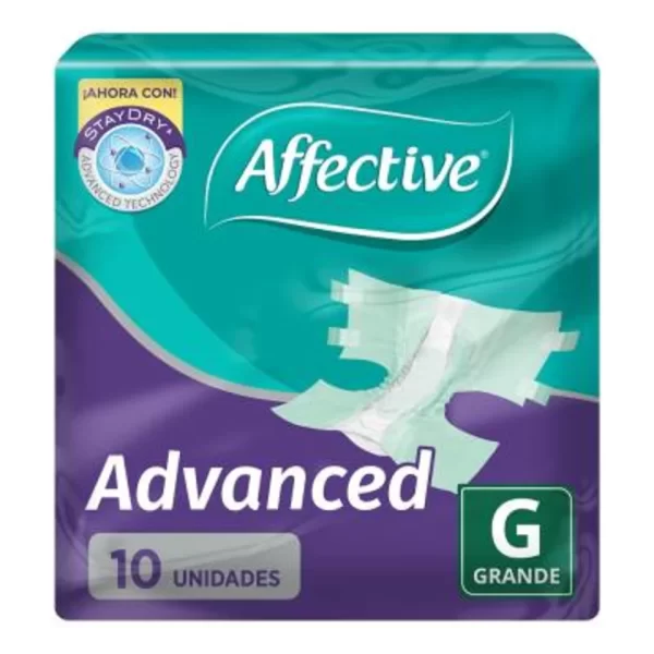 Pañal Affective Advanced Grande Con 10 Piezas