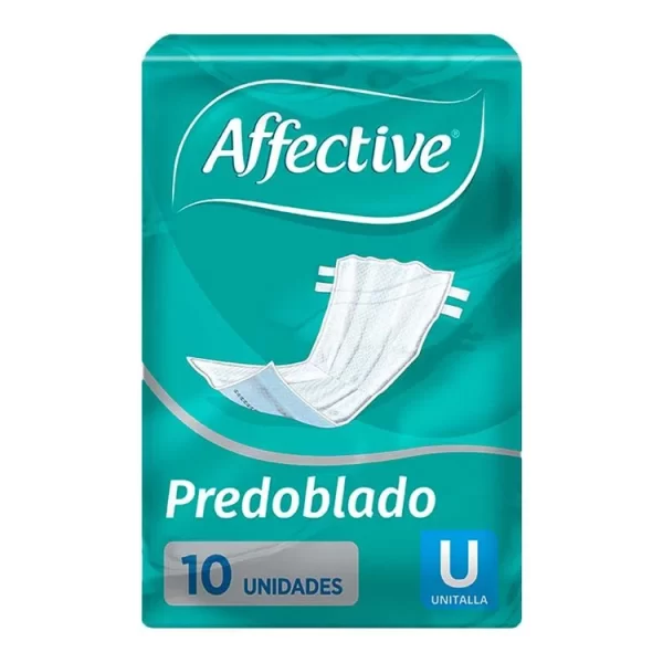 Pañal Affective Predoblado con 10 Piezas