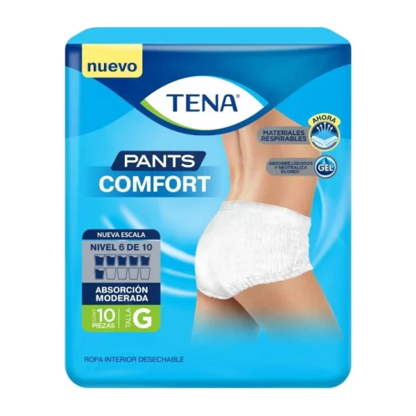 Pañal Tena Calzon Comfort Grande C/10 pzas