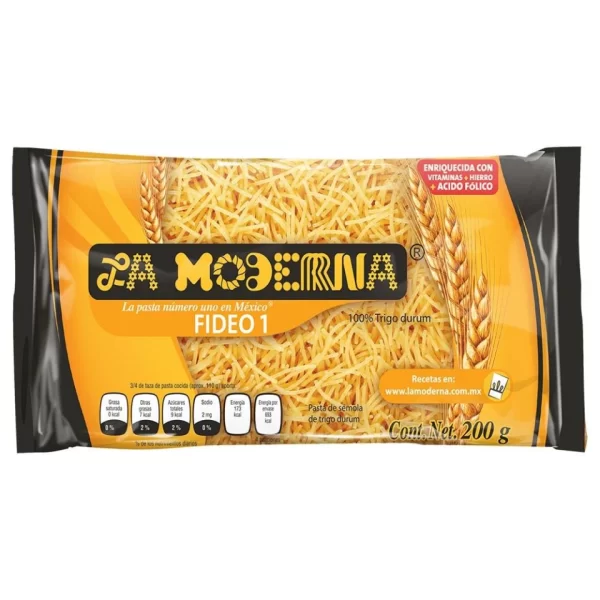 Pasta Para Sopa de Fideo 1 La Moderna 200g