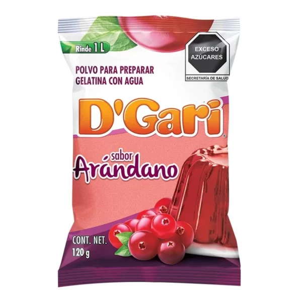 Polvo Para Preparar Gelatina Dgari Arandano 120g